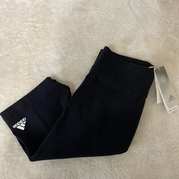 Black Adidas Biker Shorts - Picture 1 of 3